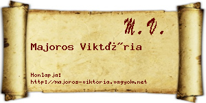 Majoros Viktória névjegykártya