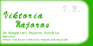 viktoria majoros business card